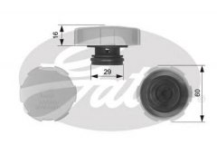 Крышка расширительного бачка системы охлаждения FIAT для OPEL ZAFIRA B Van 1.6 CNG Turbo 2009-, код двигателя A16XNT,Z16XNT, V см3 1598, КВт110, Л.с.150, Бензин/природный газ (CNG), Gates RC231